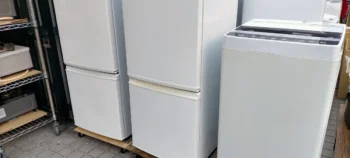 家電リサイクルの対象となる冷蔵庫や洗濯機のイメージ